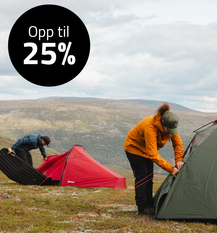 Finn alt til familiens campingeventyr – opp til 25% rabatt
